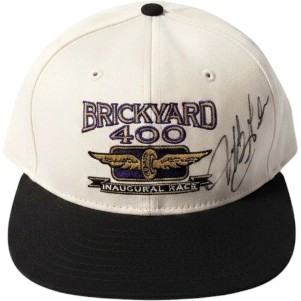 Vintage Autographed Jeff Gordon 1994 Brickyard 400 DeLong Snapback Hat